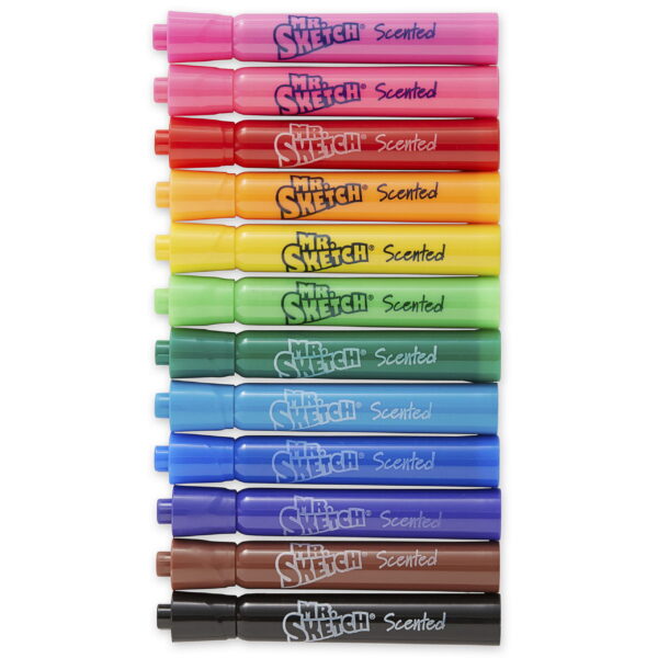 Mr. Sketch Scented Markers, Chisel Tip, Assorted Colors, 12 Count - Image 3