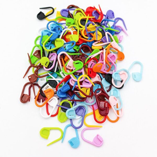 100Pc Mix Color Plastic Knitting Tools Locking Stitch Markers Crochet Latch - Image 3