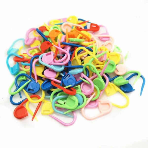 100Pc Mix Color Plastic Knitting Tools Locking Stitch Markers Crochet Latch - Image 4