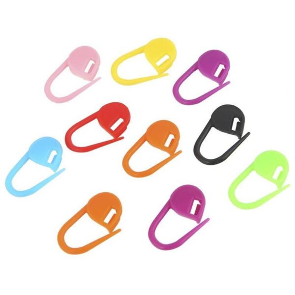 100Pc Mix Color Plastic Knitting Tools Locking Stitch Markers Crochet Latch - Image 6