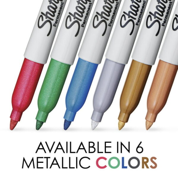 Sharpie® Metallic Marker Set of 2, Silver - Image 3