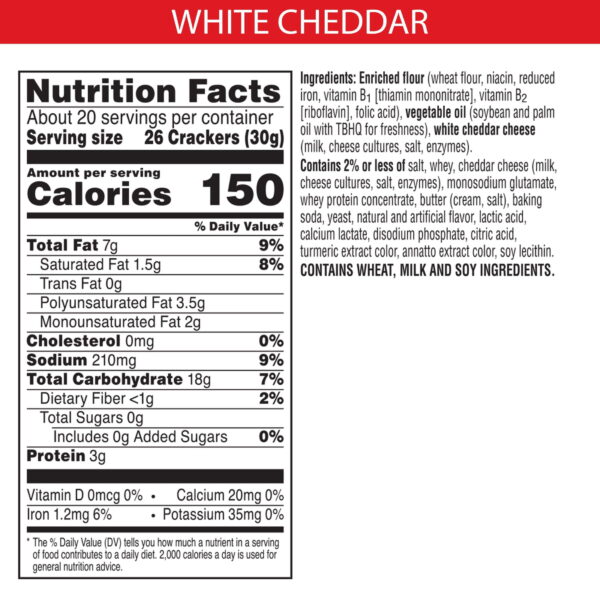 Cheez-It White Cheddar Cheese Crackers, 21 oz - Image 2