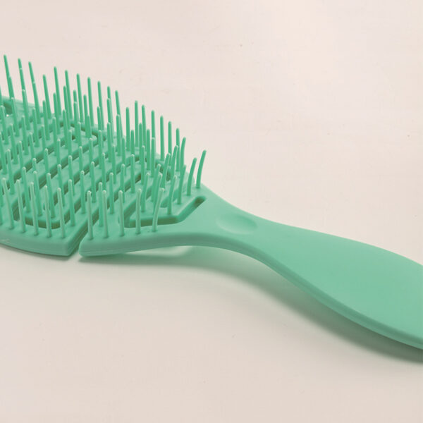 Bath Untangling Hollow Hairbrush Health Care Tools 2023 New Solid Color Scalp Massage Curly Hair Brushes - Image 2