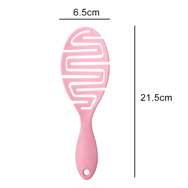 Bath Untangling Hollow Hairbrush Health Care Tools 2023 New Solid Color Scalp Massage Curly Hair Brushes - Image 6