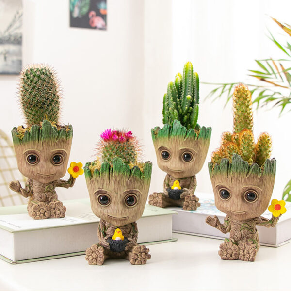 Creative Pencil Organizer Storage Box Tree Man Children'S Toy Home Garden Anime Groot - Image 5