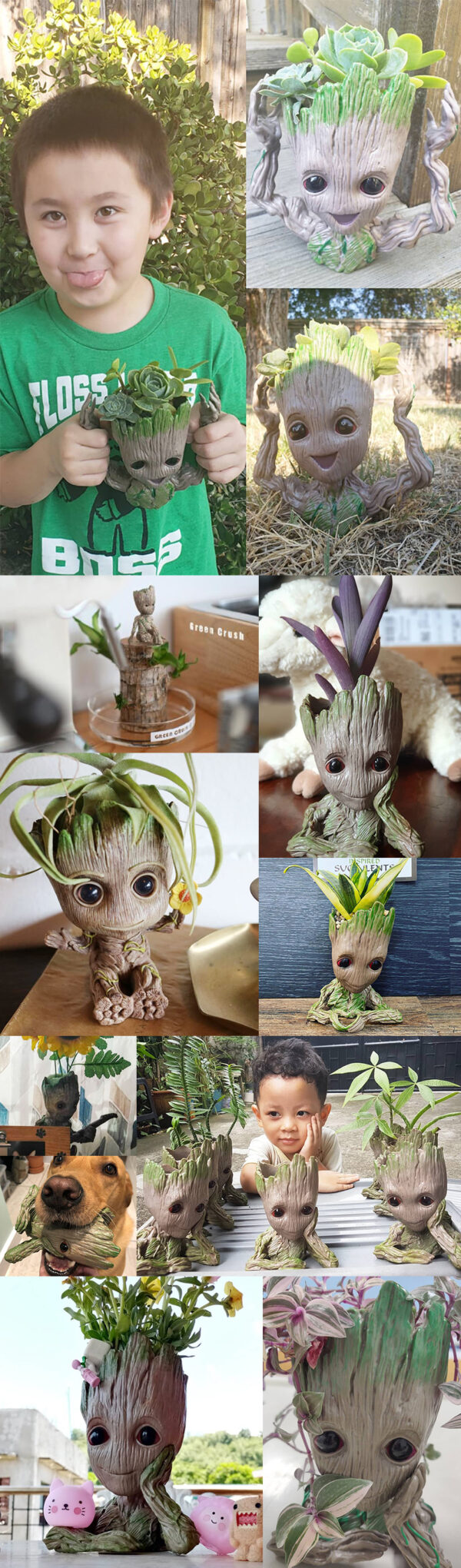 Creative Pencil Organizer Storage Box Tree Man Children'S Toy Home Garden Anime Groot - Image 6