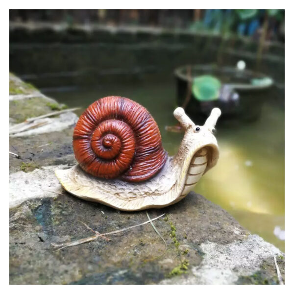 Cute Resin Snail Statue Outdoor Garden Store Bonsai Decorative Animal Sculpture - Image 5