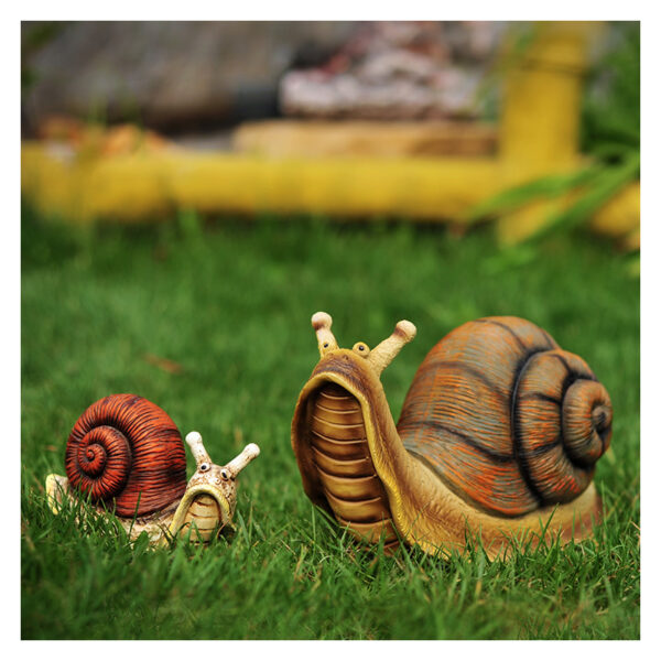 Cute Resin Snail Statue Outdoor Garden Store Bonsai Decorative Animal Sculpture