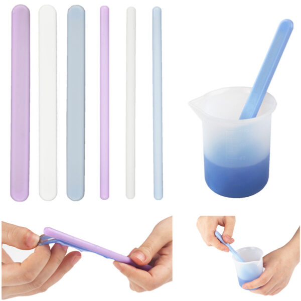 DIY Resin Tool Silicone Stirring Stick Epoxy Resin Disposable Cups Spoons - Image 3