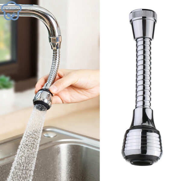 Kitchen Gadgets 2 Modes 360 Rotatable Bubbler High Pressure Faucet Extender