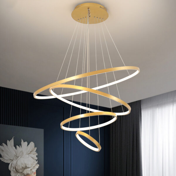 Modern Led Ceiling Chandelier For Villa Living Bedroom Dining Room - Image 6