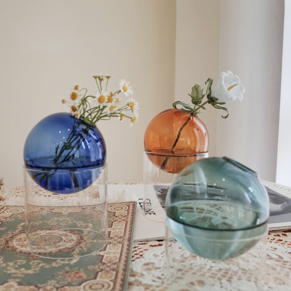 Multicolour Glass Vases，Flower Arrangement Home Decoration ，Glass Ornament - Image 3