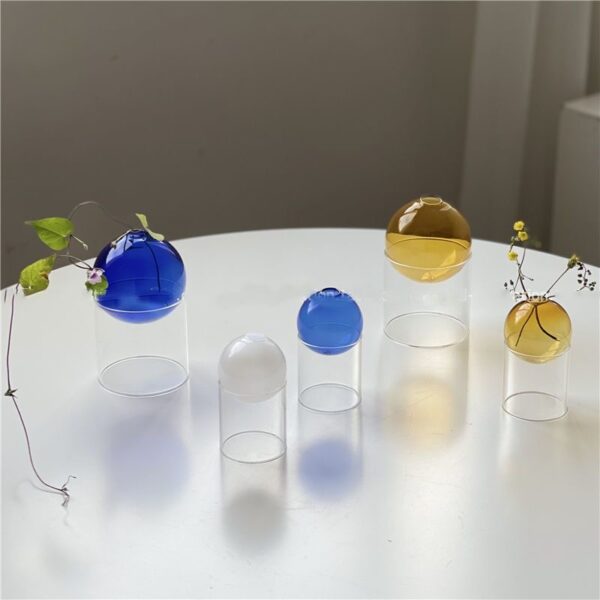 Multicolour Glass Vases，Flower Arrangement Home Decoration ，Glass Ornament - Image 4