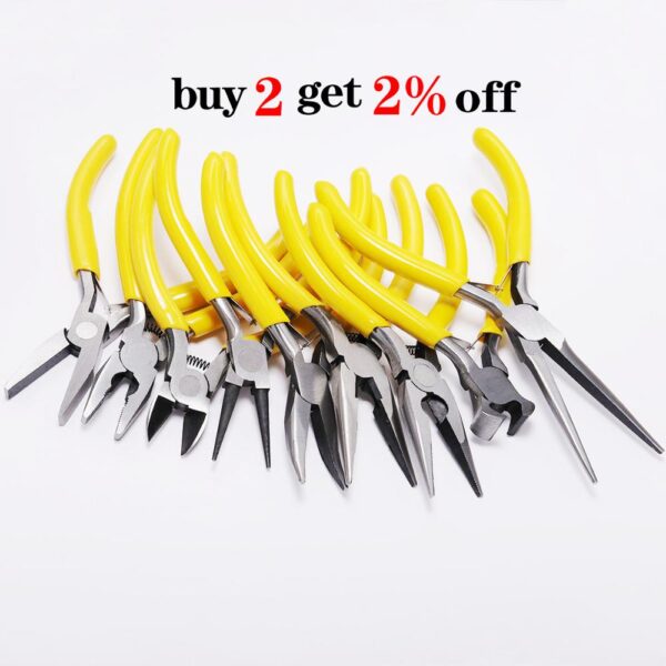 Multifunctional Hand Tools Jewelry Pliers Equipment Round Nose End Cutting Wire - Image 2