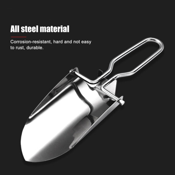 Outdoor Garden Shovel Mini Stainless Steel Sturdy And Durable Foldable Folding - Image 6