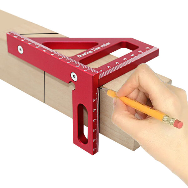 Precise Woodworking Line Drawing Tool with Ruler for Workshops and DIY Projects - Image 2