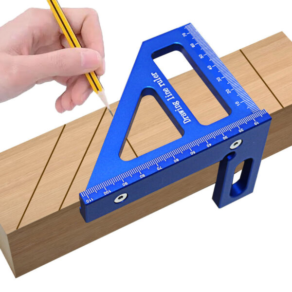 Precise Woodworking Line Drawing Tool with Ruler for Workshops and DIY Projects - Image 4