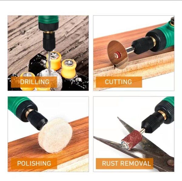 USB Cordless Rotary Tool Kit Woodworking Engraving Pen DIY For Jewelry - Image 4