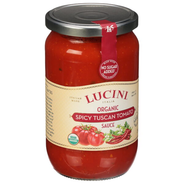 Lucini® Italia Organic Spicy Tuscan Tomato Sauce 24 oz. Jar - Image 3