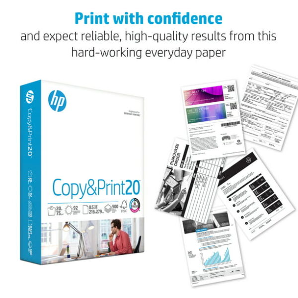 HP Copy&Print20, 20lb, 8.5 x 11, 750	sheets - Image 2