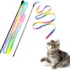Cat Toys , Interactive Cat Toy 2PCS Retractable Wand Toy and 9PCS Feather Toys Refills, Funny Kitten Toys Cat Fishing Pole Toy for Bored Indoor Cats Chase and Exercise - Image 2