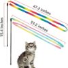 Cat Toys , Interactive Cat Toy 2PCS Retractable Wand Toy and 9PCS Feather Toys Refills, Funny Kitten Toys Cat Fishing Pole Toy for Bored Indoor Cats Chase and Exercise - Image 3
