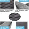 Pieviev Cat Litter Mat Double Layer Waterproof Urine Proof Trapping Mat 1 Pack (Gray, 24x15 Inch (Pack of 1)) - Image 3